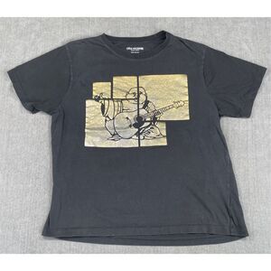 True Religion lT-Shirt Men 2XL Black Gold Buddha Streetwear‎ Tee Y2K Grunge